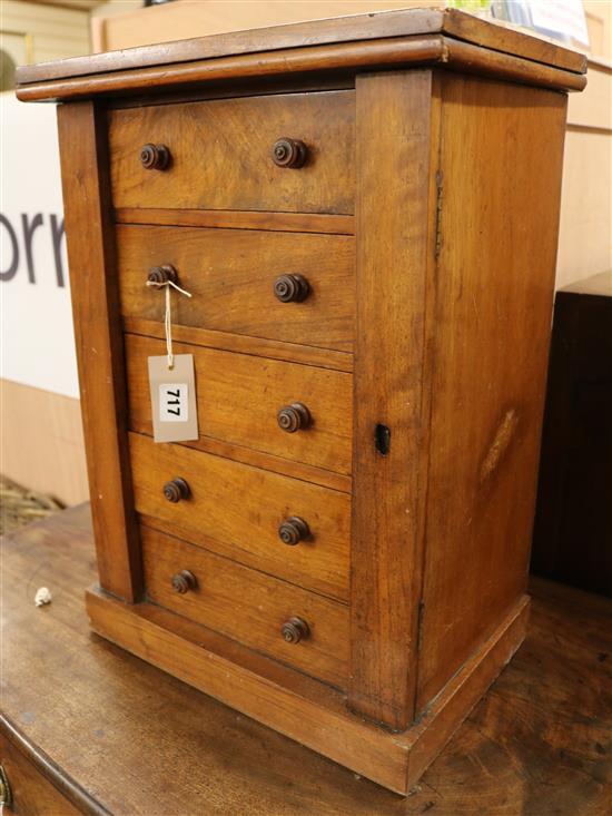 A Victorian miniature collectors chest, W.38cm